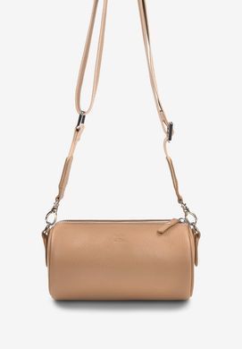 Кожаная сумка поясная-кроссбоди Cylinder карамель флотар