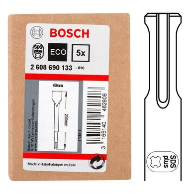 Лопаточное зубило Bosch (2608690133) SDS- Plus, 40Х250 мм
