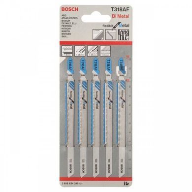 Полотно для лобзика Bosch (2608634241) T 318 AF, BIM 5 шт