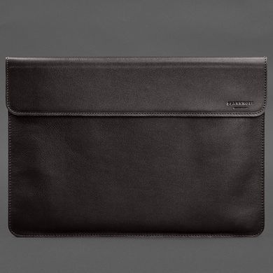 Шкіряний чохол-конверт на магнітах для MacBook Air 15 (2023) Темно-коричневий