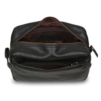Несессер мужской кожаный (косметичка мужская) Ashwood M59 BLACK черный