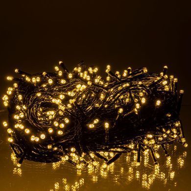 Гірлянда Різдвяна фея вулична 50 (м) 500 LED чорний провід Жовтий CF500L50MBY