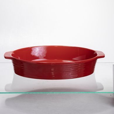 Форма для запікання овальна 36&times;22.5&times;7 (см) форма для духовки 2 літри Червоний S1289, Червоний