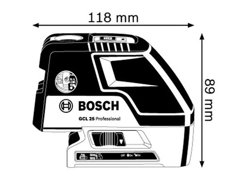 Комбінований лазерний рівень Bosch GCL 25 + штатив BS 150