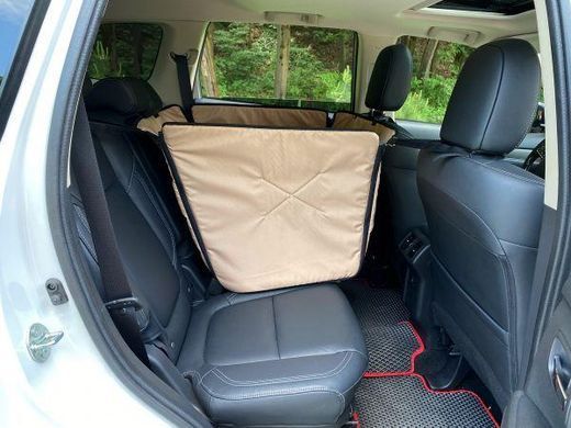 Автогамак для Собак Happy Travel Beige 2/3 заднього сидіння 75х145см
