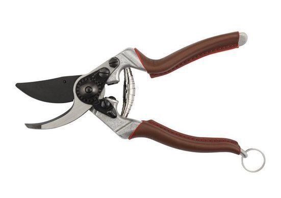 Секатор Felco 8 ELITE з шкіряними ручками та тефлоновим покриттям лез