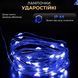 Гірлянда роса на пульті 200 метрів на 2000 led світлодіодів крапля на зеленому дроті синя 2000L200MGBL