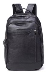 Мужской городской кожаный рюкзак Tiding Bag B2-09555A черный