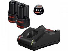 2 акумулятори Bosch GBA 12V 2.0 Ah + GAL 12V-40 Professional (1600A019R8)