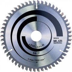 Пиляльний диск Bosch Multi Material 200×2,4×30 мм, 54 HTLCG (2608640510)