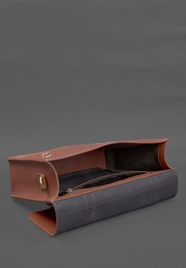 Шкіряна сумка-портфель Porte світло-коричневий, Коричневий, натуральна шкіра Краст