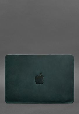 Шкіряний чохол для MacBook 14 дюйм Зелений Crazy Horse, Зелений