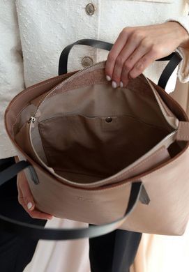 Шкіряний шоппер Walker Mini карамель краст, натуральна шкіра Краст