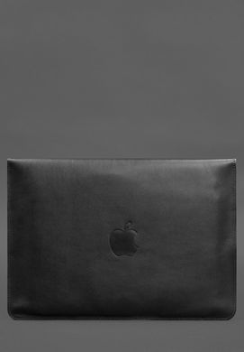 Шкіряний чохол-конверт на магнітах для MacBook Air 15 (2023) Чорний, Черный