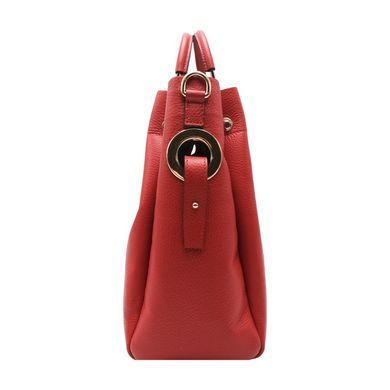Жіноча шкіряна сумка Italian fabric bags 1248 red