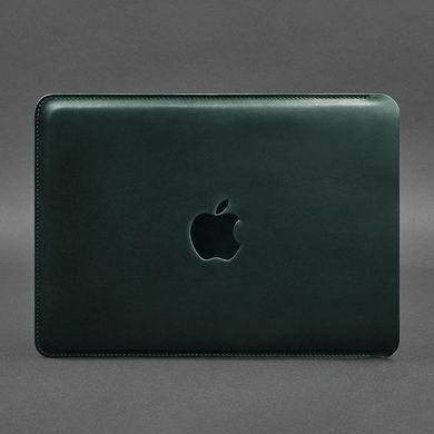 Шкіряний чохол для MacBook 14 дюйм Зелений Crazy Horse, Зелений