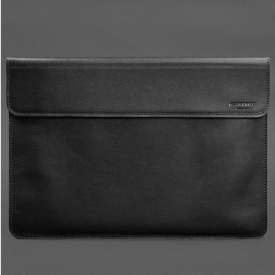 Шкіряний чохол-конверт на магнітах для MacBook Air 15 (2023) Чорний, Черный