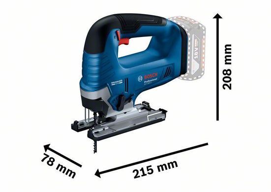 Лобзик акумуляторний Bosch GST 185LI (06015B3021) SOLO (без аку та ЗП)