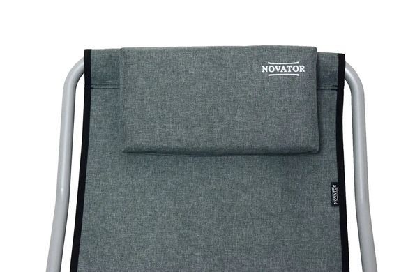 Крісло-шезлонг Novator SH-7 Grey, серый