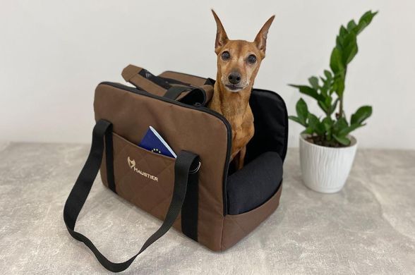 Сумка переноска для собак и кошек Voyage Brown L - 55х23х40см.