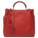Жіноча шкіряна сумка Italian fabric bags 1248 red