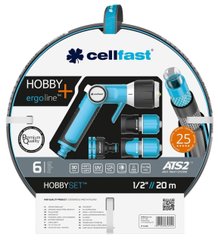 Cellfast Набір для поливу HOBBY ATS2™, 1/2”, 20м з зрошувачем та комплектом підключення ERGO -20…+60°C