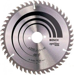 Пиляльний диск Bosch Expert for Wood 200×2,8×30, 48 ATB (2608644053)