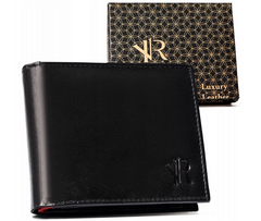 Гаманець чоловічий шкіряний ROVICKY N992-GOAN-5184 BLACK/RED чорний