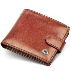Мужское портмоне из натуральной кожи ST Leather В104 Коричневый