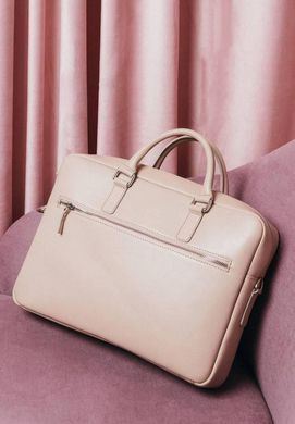 Кожаная деловая сумка Briefcase 2.0 светло-бежевый