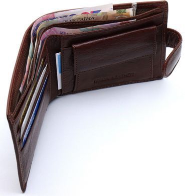 Мужское портмоне из натуральной кожи ST Leather В104 Коричневый