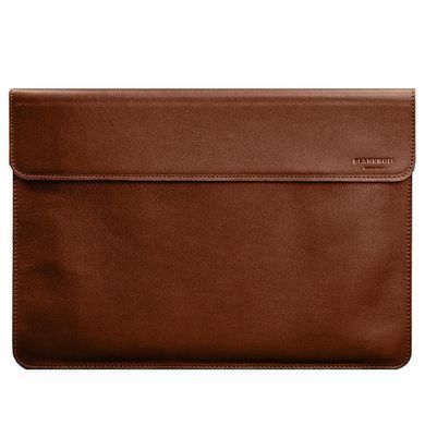 Шкіряний чохол-конверт на магнітах для MacBook Air 15 (2023) Світло-коричневий, Коричневий