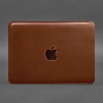 Шкіряний чохол для MacBook 14 дюйм Світло-коричневий Crazy Horse, Коричневий
