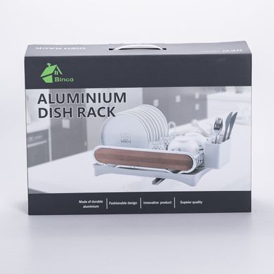 Сушилка для посуды алюминиевая с поддоном пластиковым 47x29x13 см HP-46-9-A