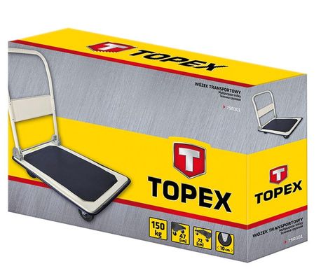 Topex 79R301 Вiзок вантажний, до 150 кг, 72x47х82 см, 8,9 кг.