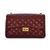 Женская кожаная сумка-клатч Italian fabric bags 0144 burgundy