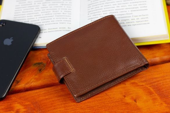 Мужское портмоне из натуральной кожи ST Leather В104 Коричневый