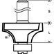 Фреза карнизна Bosch 8 мм, 31,75&times;18&times;60 мм R9,5 (2608629376)