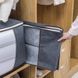 Органайзер для одягу, постільної білизни бамбук (сірий), серый
