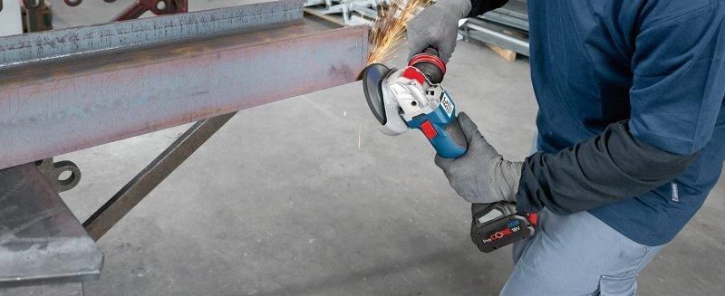 Акумуляторна кутова шліфувальна машина Bosch GWX 18V-10 Professional Solo (06017B0100)