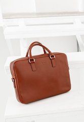Шкіряна ділова сумка Briefcase 2.0 світло-коричневий, Коричневий