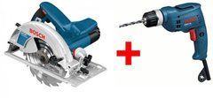 Ручна дискова пила Bosch GKS 190 + Дриль 1-скор. Bosch GBM 6 RE БЗП (0601623000A)