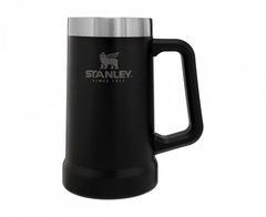 Термокружка пивна Stanley Adventure Stein Matte Black 0,7 л (6939236348348), Черный