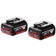 Акумулятори Bosch GBA 18V 4,0 Ah Professional, 2 шт (1600Z00042)