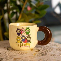 Чашка порцелянова Labubu The Monsters 400 (мл) подарункова кружка прикольна чашка для дітей на подарунок FM-21B, Білий