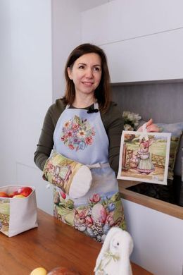 Кухонная Пасхальная прихватка Настроение 20х20 см