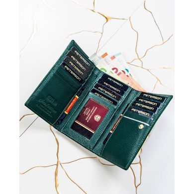 Гаманець жіночий шкіряний Peterson PTN 55020-SH-0967 GREEN зелений