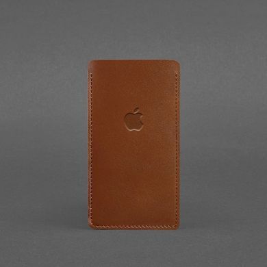 Шкіряний чохол для iPhone 12 Світло-коричневий, Коричневий