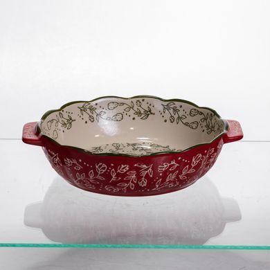Форма для запікання Vintage &Oslash;20 (см) кругла з ручками Червона HM04-06, Червоний
