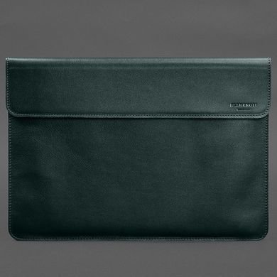 Шкіряний чохол-конверт на магнітах для MacBook Pro 15 (2023) Зелений, Зелений